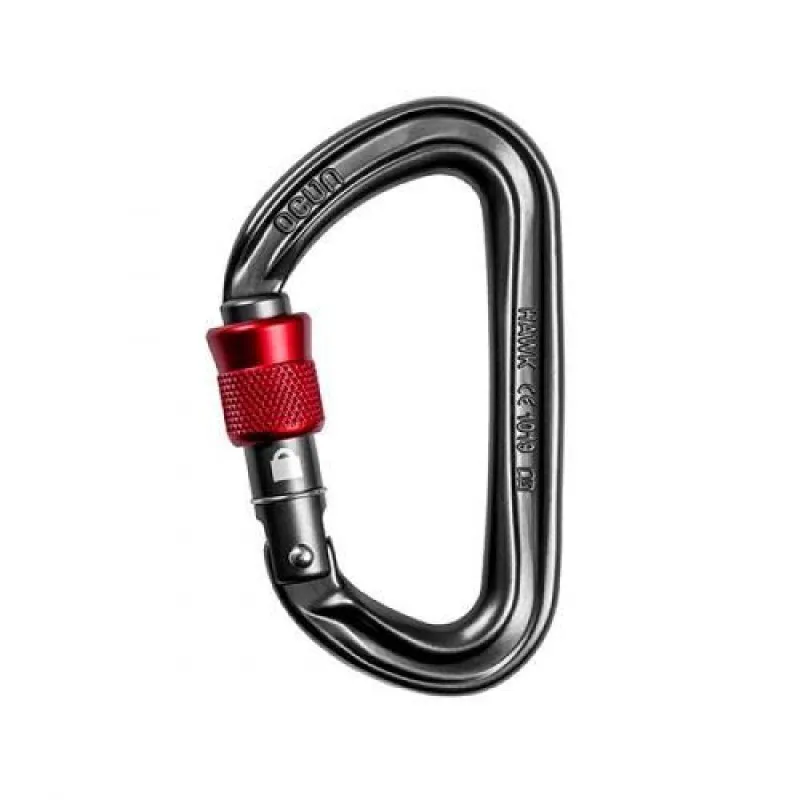 Ocun Hawk Screwgate in Grey/Red