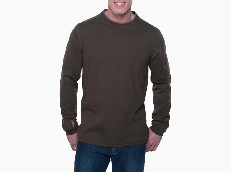 Kuhl Kommando Crew Mens Long Sleeve T-Shirt in Expresso