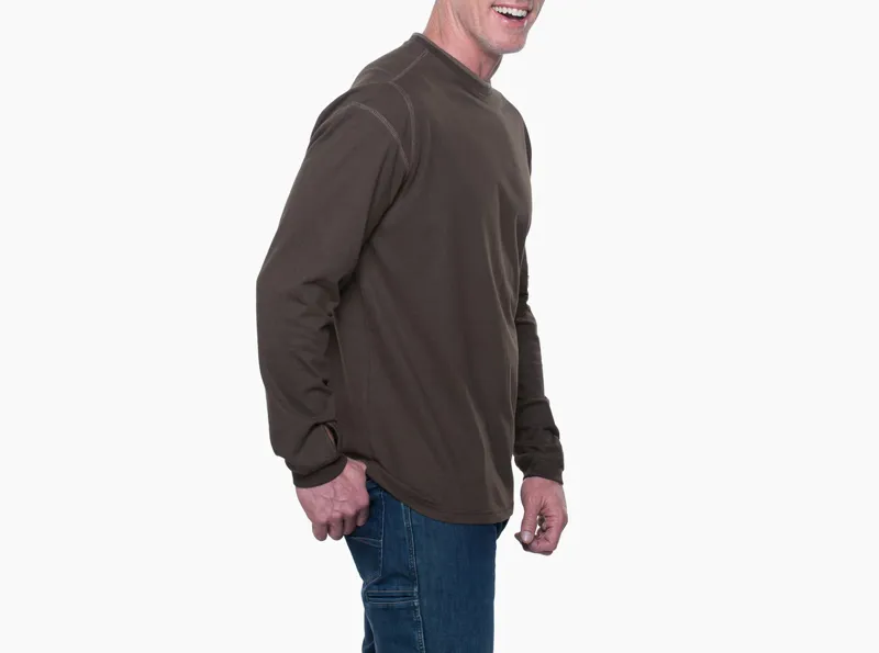 Kuhl Kommando Crew Mens Long Sleeve T-Shirt in Expresso-2