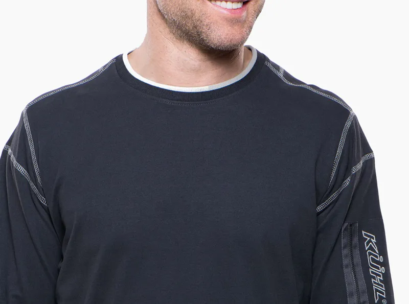 Kuhl Kommando Crew Mens Long Sleeve T-Shirt in Expresso-3