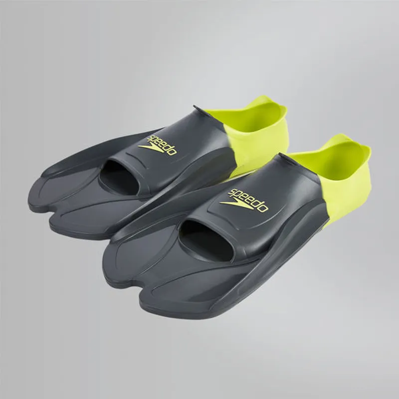 Speedo Training Fin in Grey/Green-2