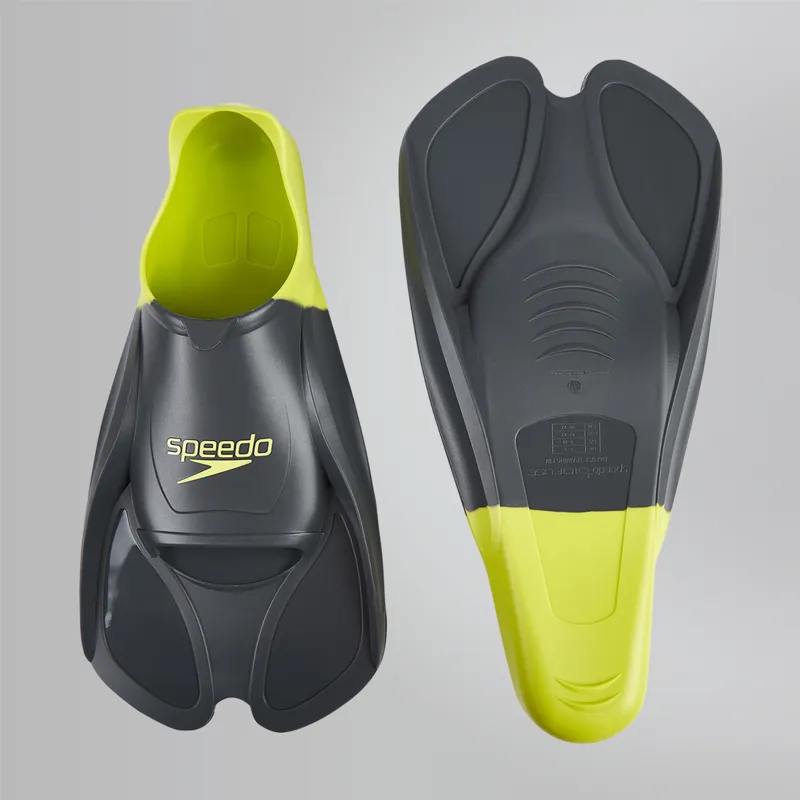 Speedo Training Fin in Grey/Green-1
