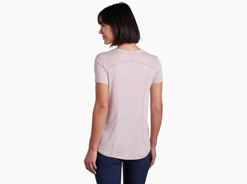 Kuhl Intent SS Womens T-Shirt in Pale Pink-1