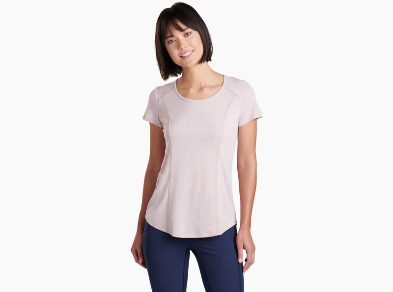 Kuhl Intent SS Womens T-Shirt in Pale Pink