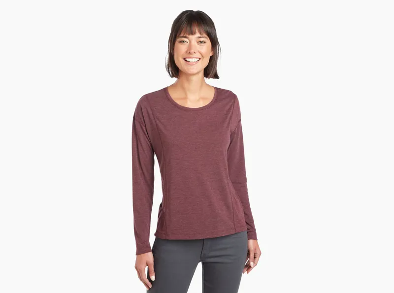 Kuhl Womens Inara LS Shirt in Wine-1