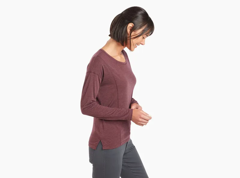 Kuhl Womens Inara LS Shirt in Wine-2