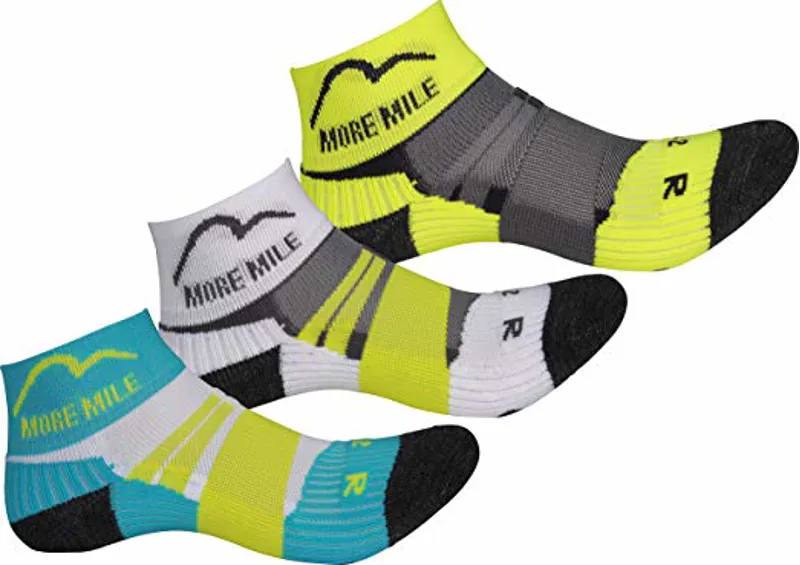 Moremile Kids Running Socks 3 pack - Size 2-5 UK