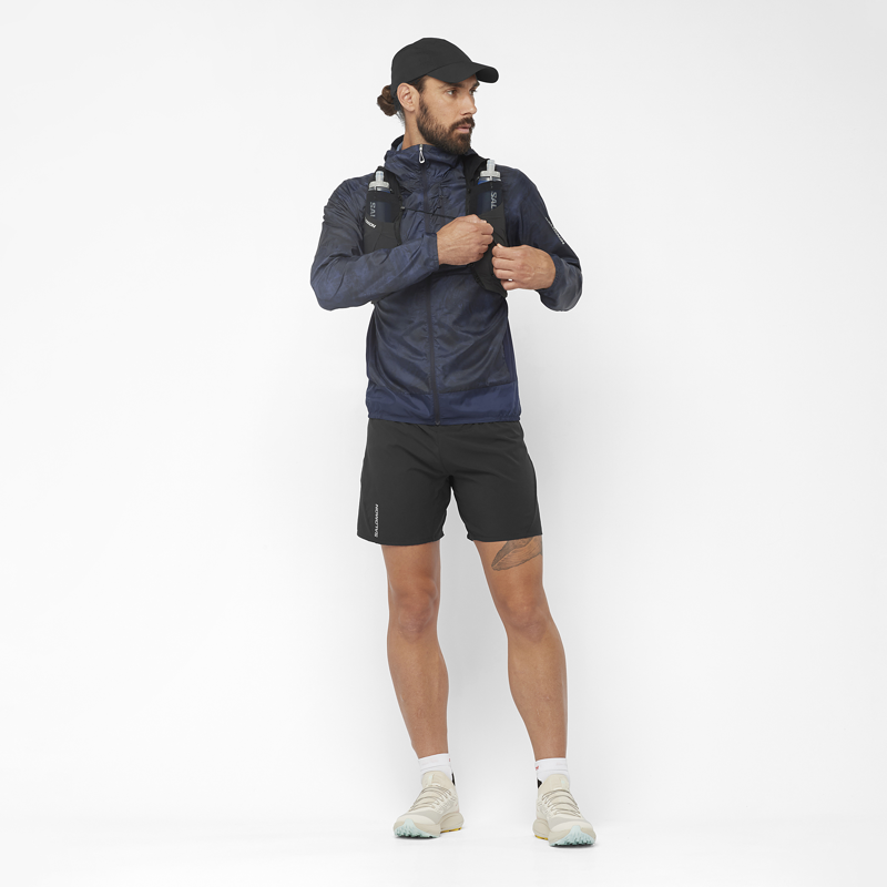 Salomon Cross Cap in Deep Black-4