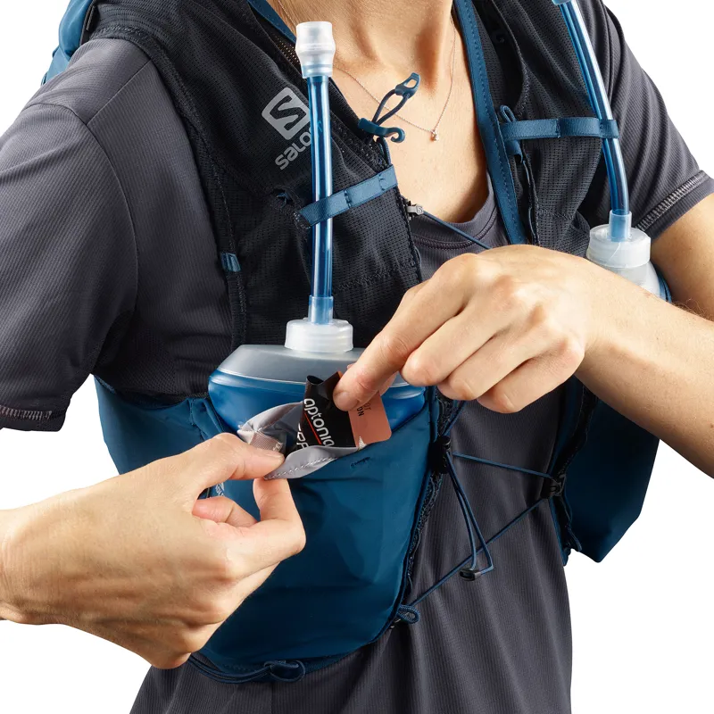 Salomon Advanced Skin 8 Set Womens Race Vest in Poseidon/Night Sky-6