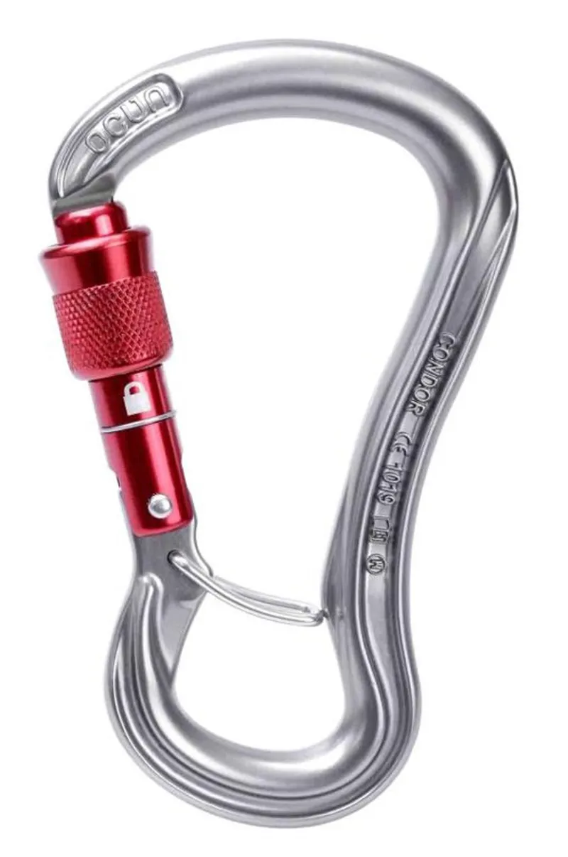 Ocun Condor HMS Screwgate in Grey/Red