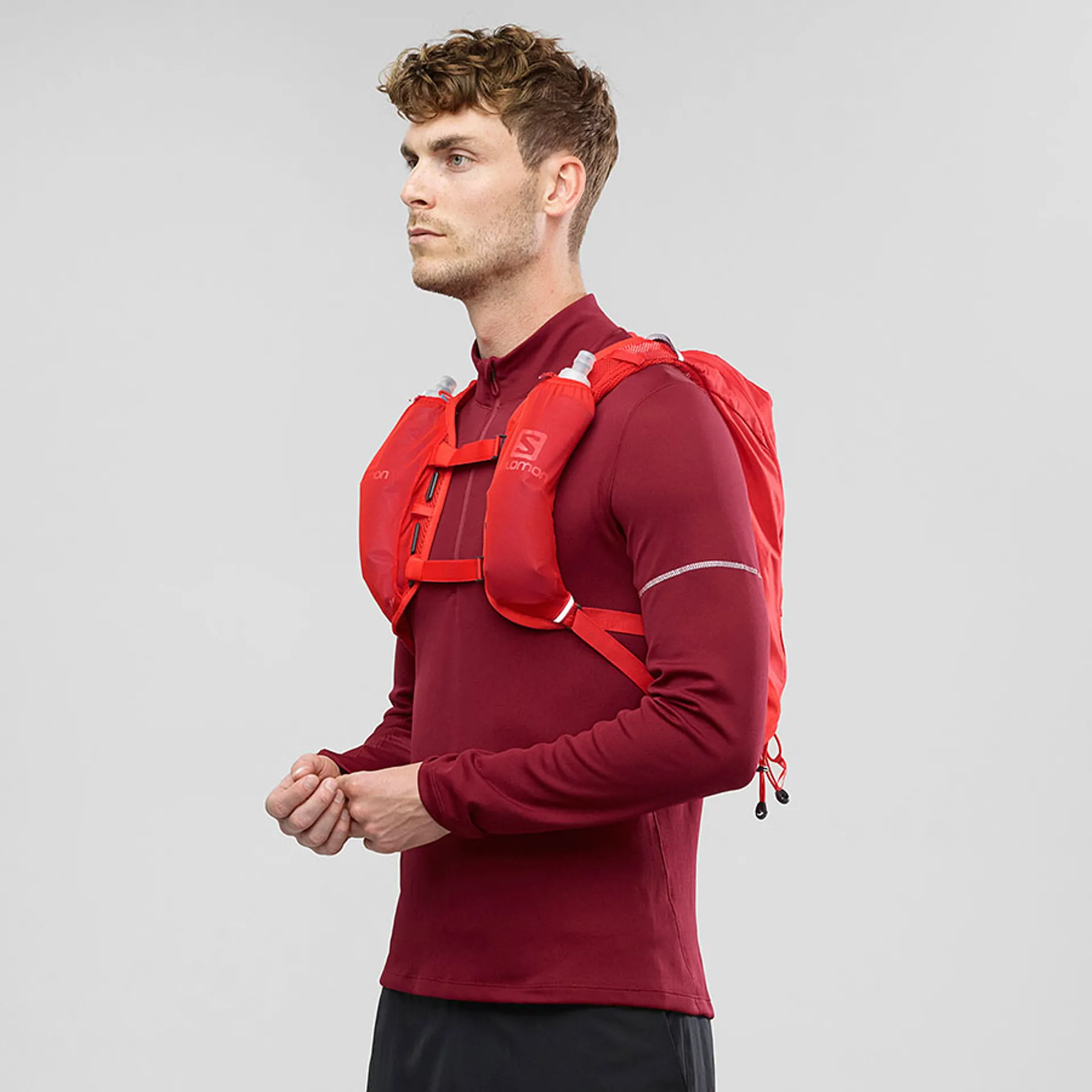 Salomon Agile 12 Set in Fiery Red