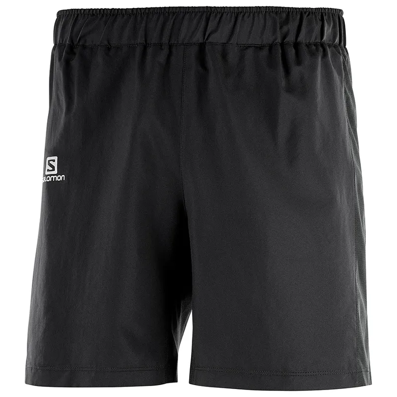 Salomon Mens Agile 7 Short in Black