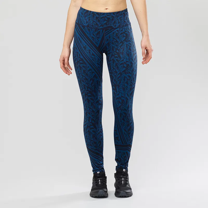 Salomon Agile Long Womens Tight in Poseidon/Night Sky/Ao-1