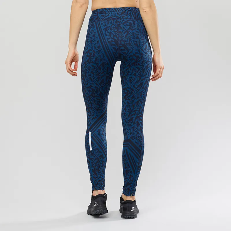 Salomon Agile Long Womens Tight in Poseidon/Night Sky/Ao-2