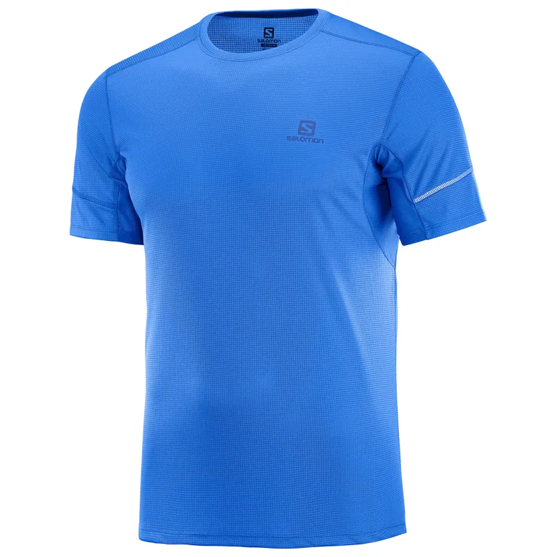 Salomon Agile SS Mens Tee in Nautical Blue