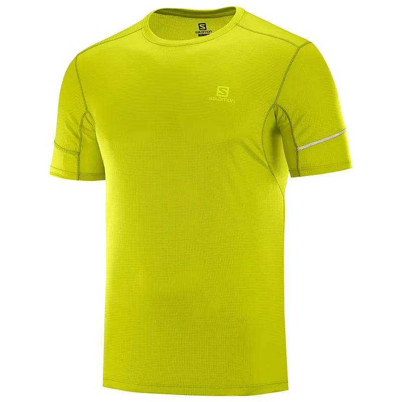 Salomon Agile SS Mens Tee in CitroneIle