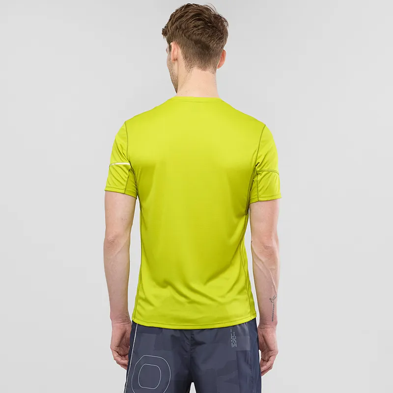 Salomon Agile SS Mens Tee in CitroneIle-2