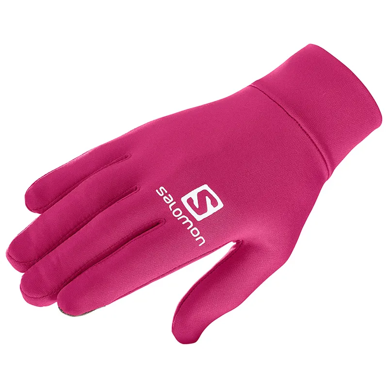 Salomon Agile Warm Glove U in Cerise
