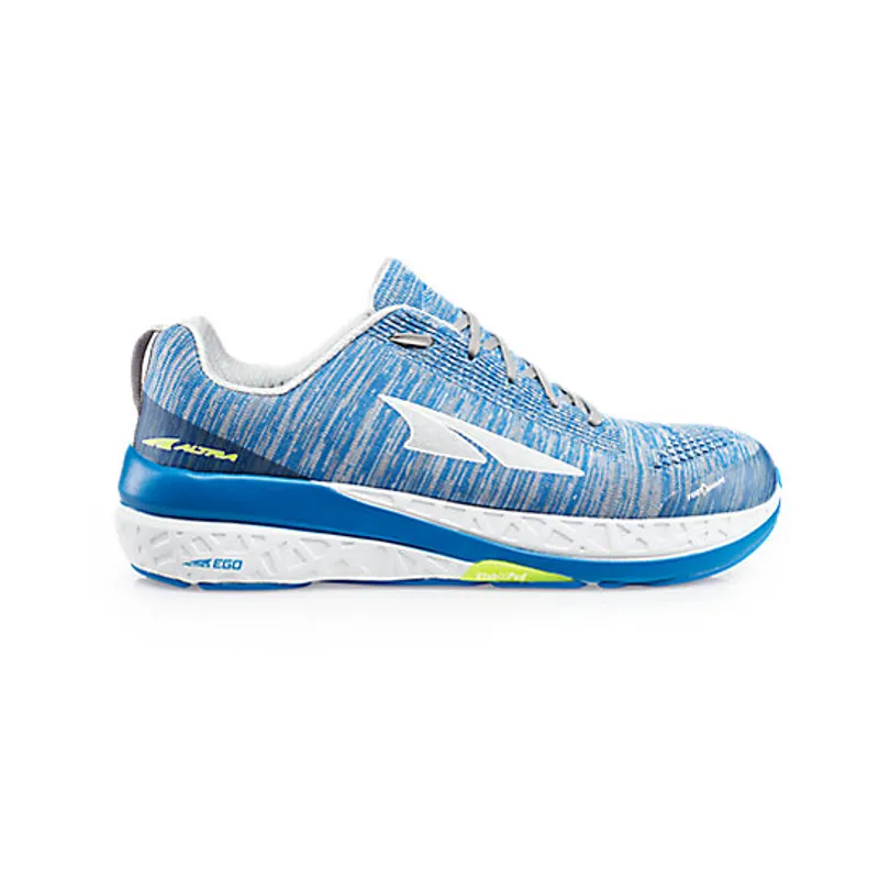 Altra Paradigm 4 Mens Road Running Shoe in White and Blue