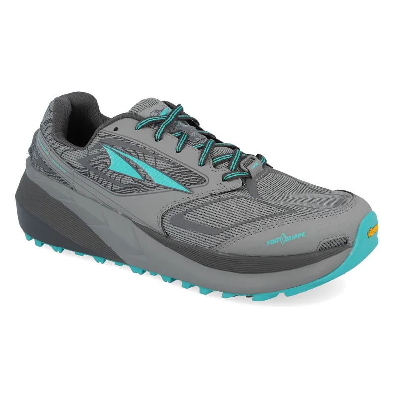 Altra Olympus 3.0 Womens Trail Running Shoe in Gray/Teal-3