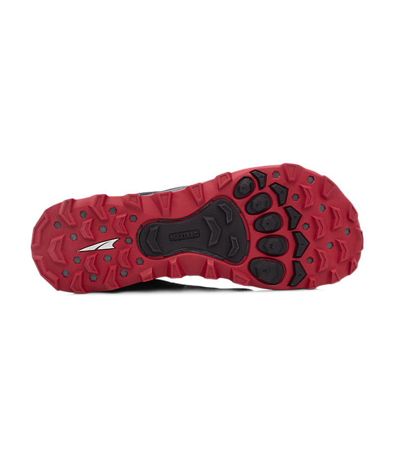 Altra Lone Peak 4 Mens Trail Running Shoe in Black and Red-1
