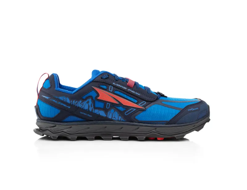 Altra Lone Peak 4 Mens Trail Running Shoe in Blue and Gray