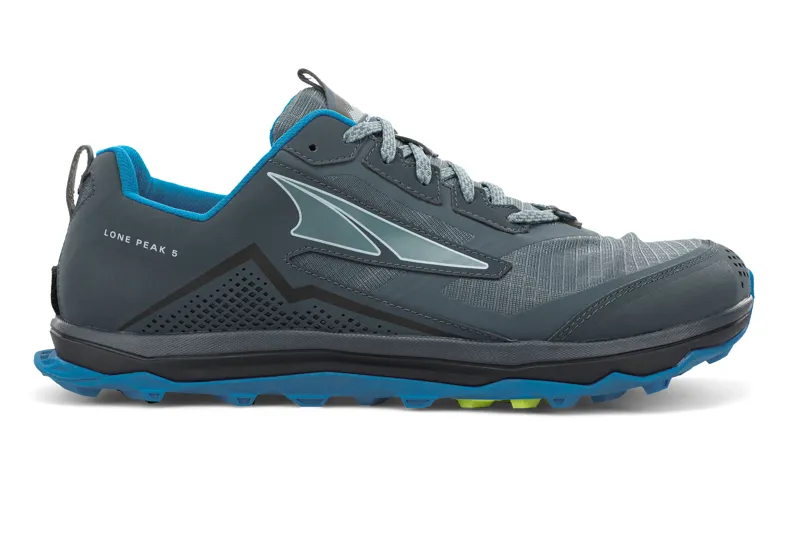 Altra Lone Peak 5 Mens Trail Running Shoe in Blue/Lime