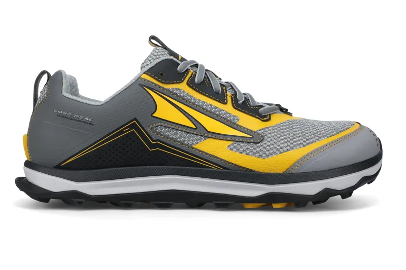 Altra Lone Peak 5 SE 10th Anniversary Edition Trail Shoe in Gray/Ylw