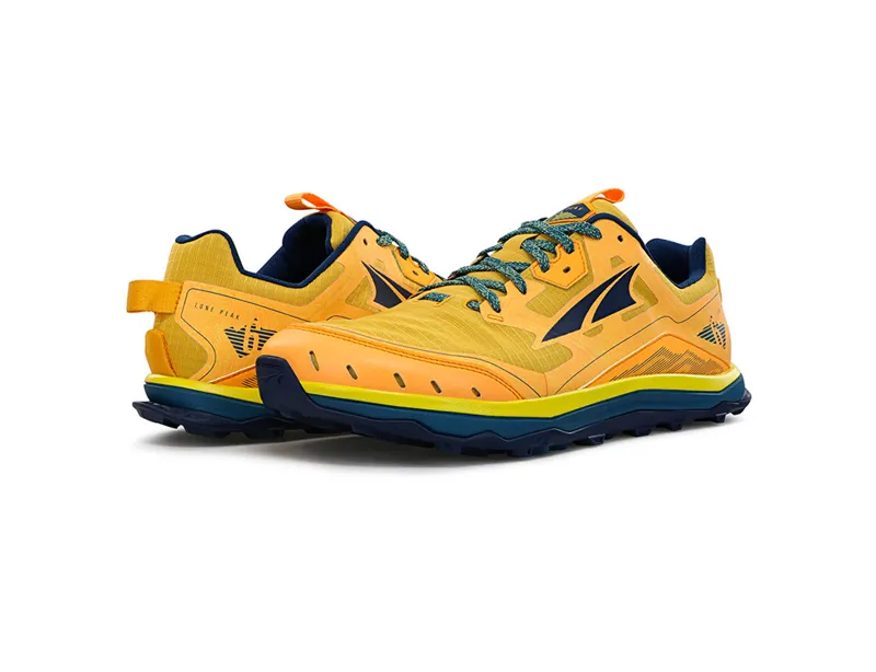 Altra Lone Peak 6 Men's Trail Running Shoe in Orange-4