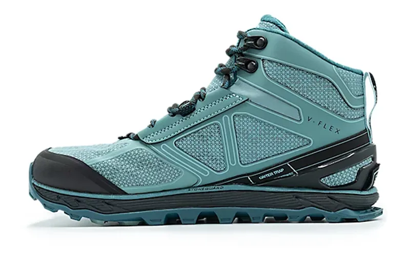 Altra Lone Peak 4 Mid RSM Women's Fast Hike Boot in Mineral Blue-2