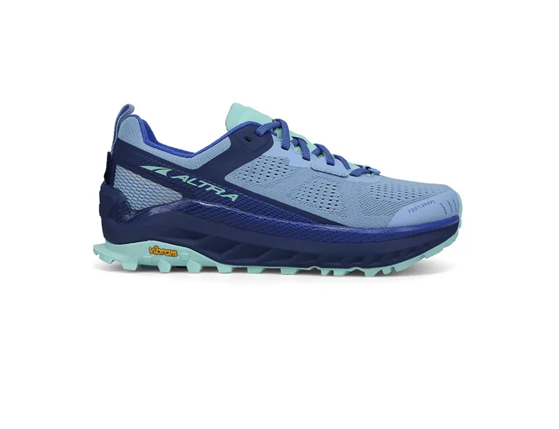 Altra Olympus 4 Women's Trail Running Shoe in Navy/Light Blue