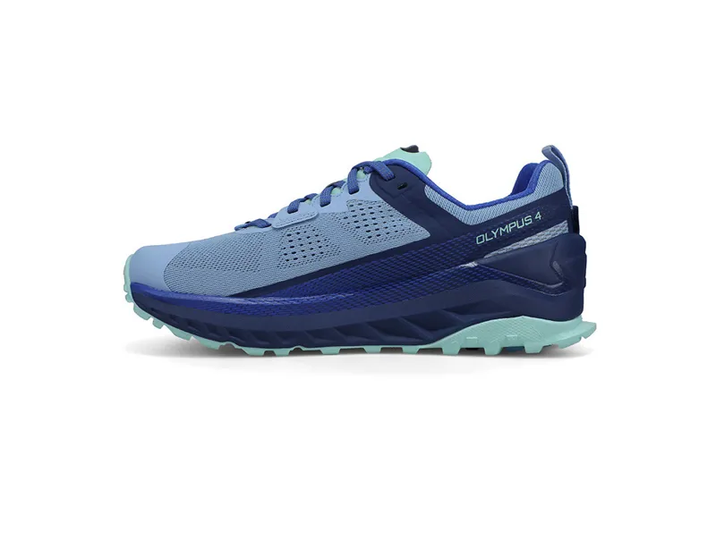 Altra Olympus 4 Women's Trail Running Shoe in Navy/Light Blue-3