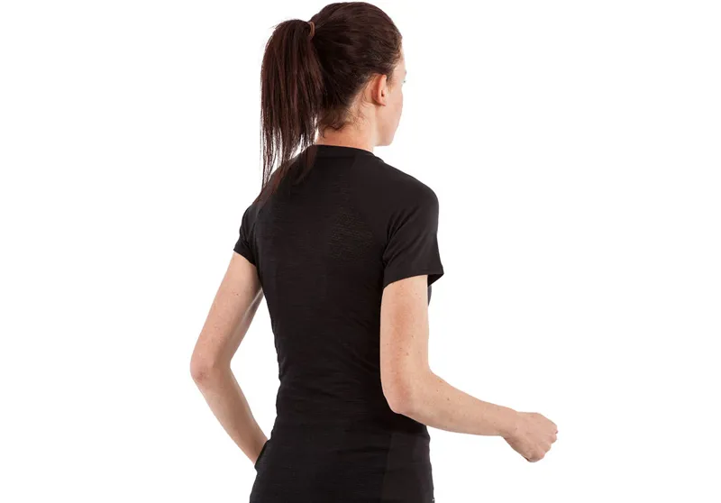 Inov8 Merino Womens SS Baselayer in Black-3