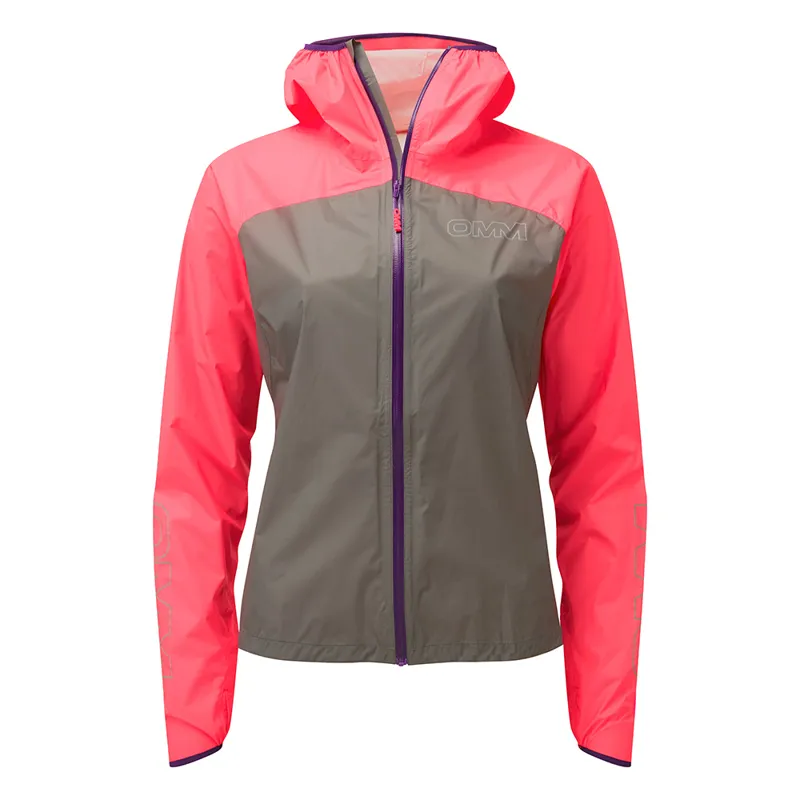 Omm Womens Halo Jacket in Pink/Grey Size M-1