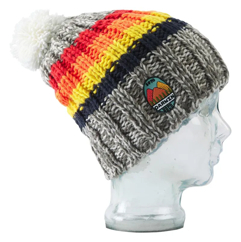 BBCo Darwin Beanie in Grey Stripe
