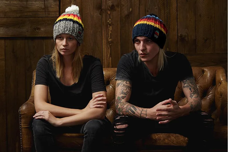 BBCo Darwin Beanie in Grey Stripe-2
