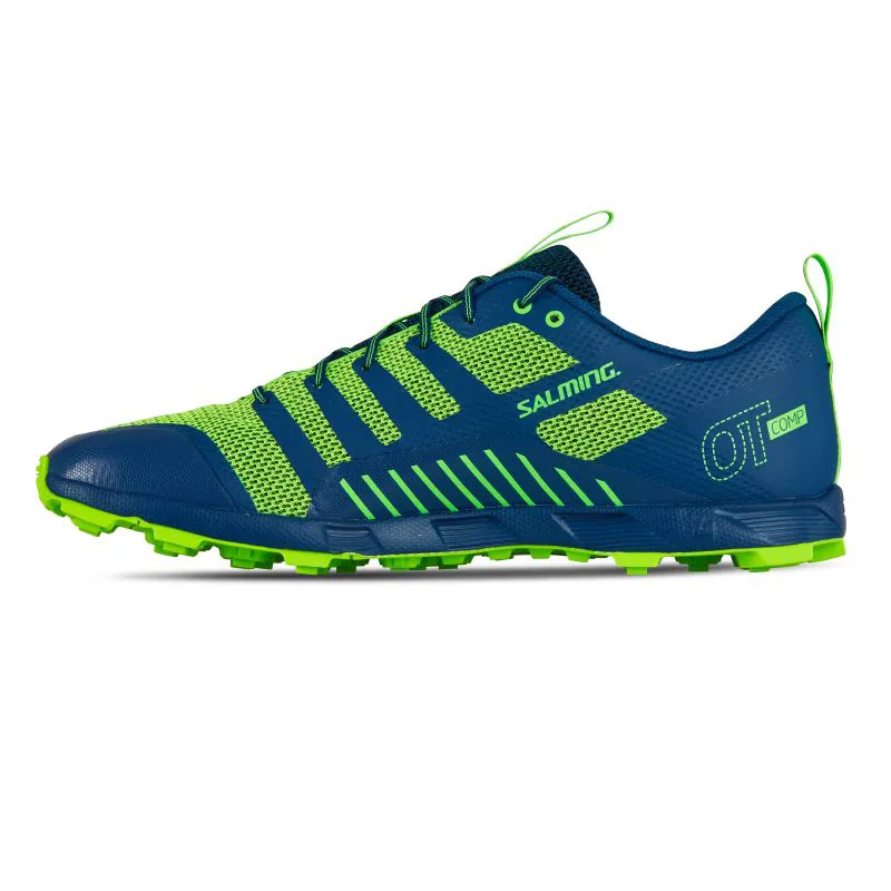 Salming OT Comp Shoe Men in Poseidon Blue/Safety Yellow
