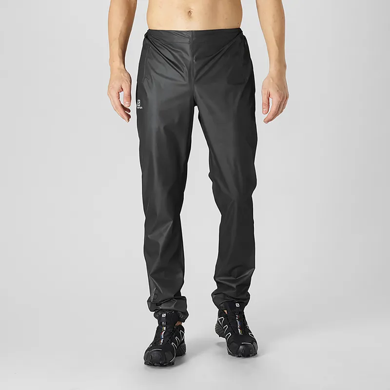 Salomon Bonatti Race WP Pant Mens Running Overtrouser in Black-1