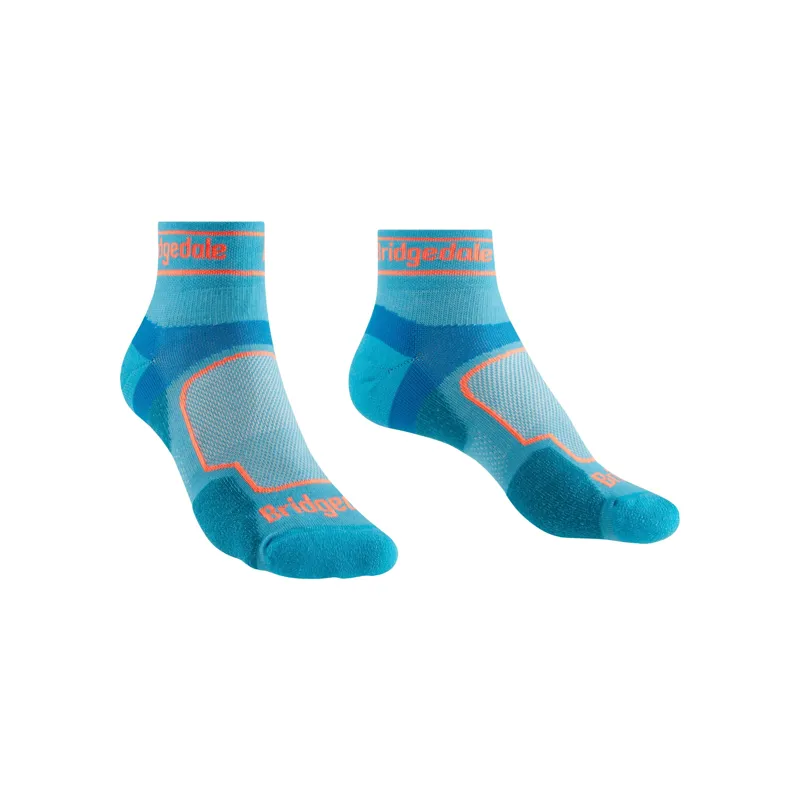 Bridgedale Women's Trail Run UL T2 Coolmax Sport Low Socks in Blue