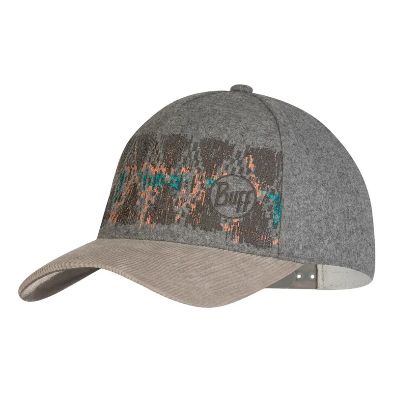 Buff Yalena Snapback Cap in Light Grey