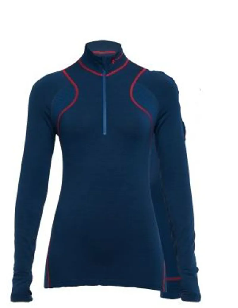 Thermowave Merino Arctic Womens Zip Top in Storm