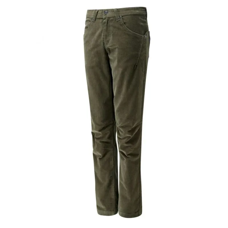 Moon Carina Cord Womens Pant in Dark Olive