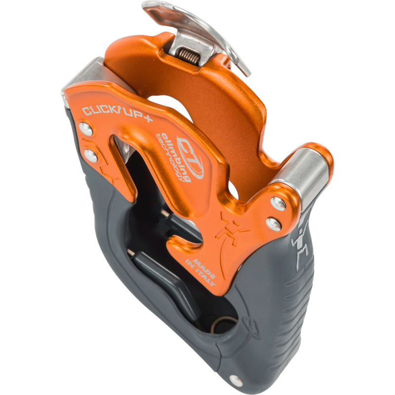 Climbing Technology Click-Up+ Belay in Orange-1