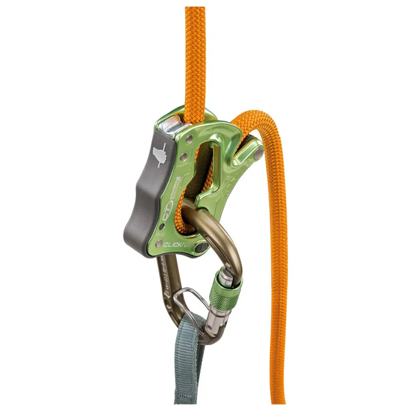 Climbing Technology Click Up Kit Belay Device in Orange-2