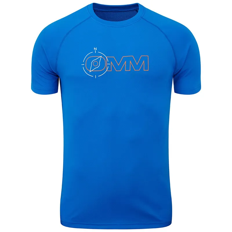 Omm Mens Short Sleeve Trail Tee in Blue
