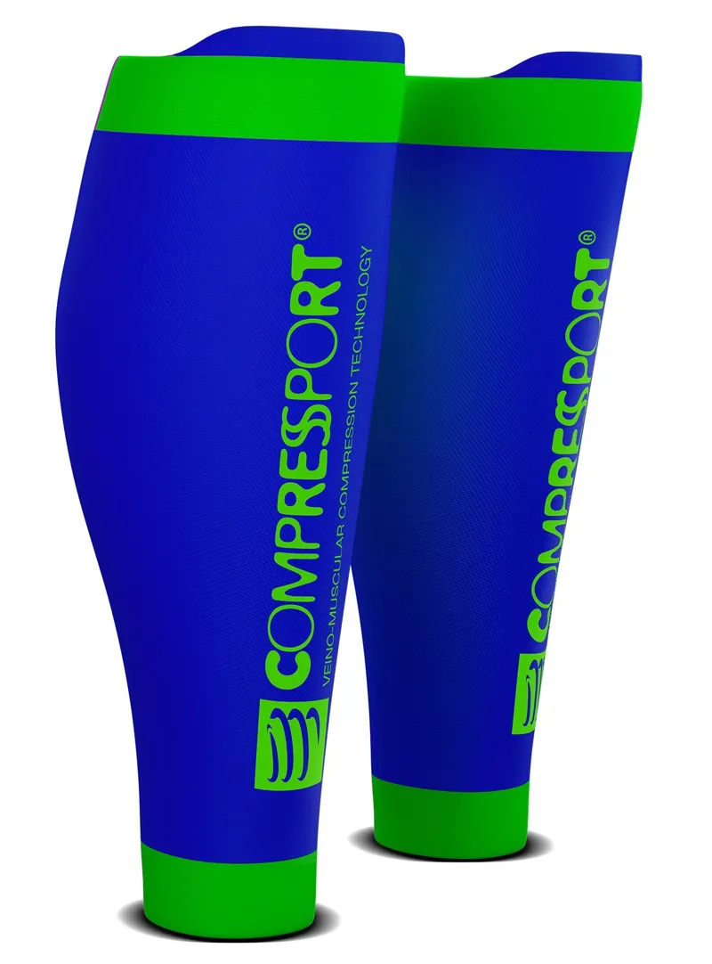 Compressport R2V2 Calf Sleeves in Blue