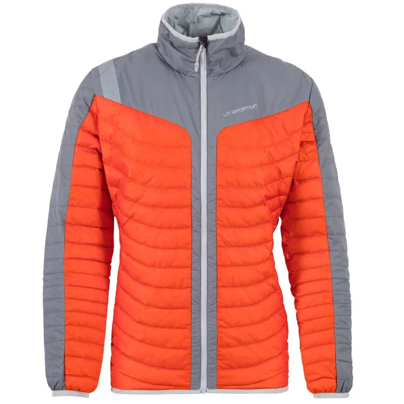 La Sportiva Combin Mens Down Jacket in Pumpkin/Slate