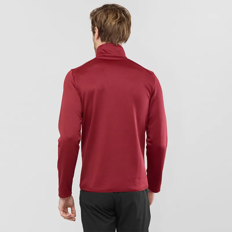 Salomon Mens Discovery Full Zip in Red-2
