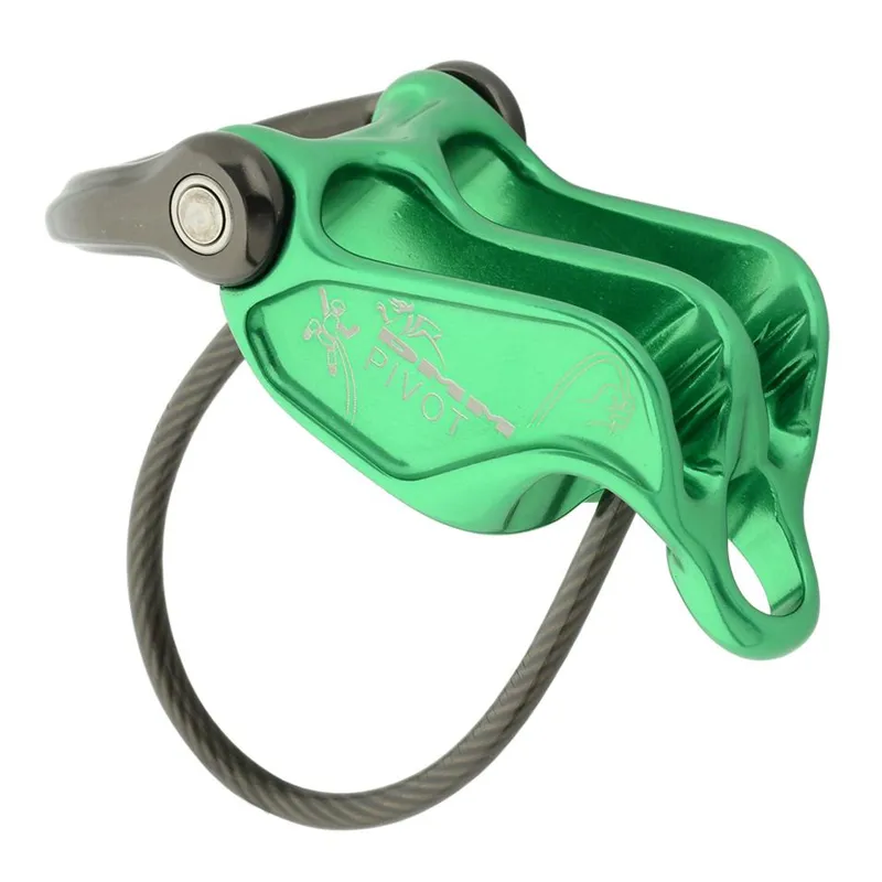 DMM Pivot Belay Device in Green/Titanium