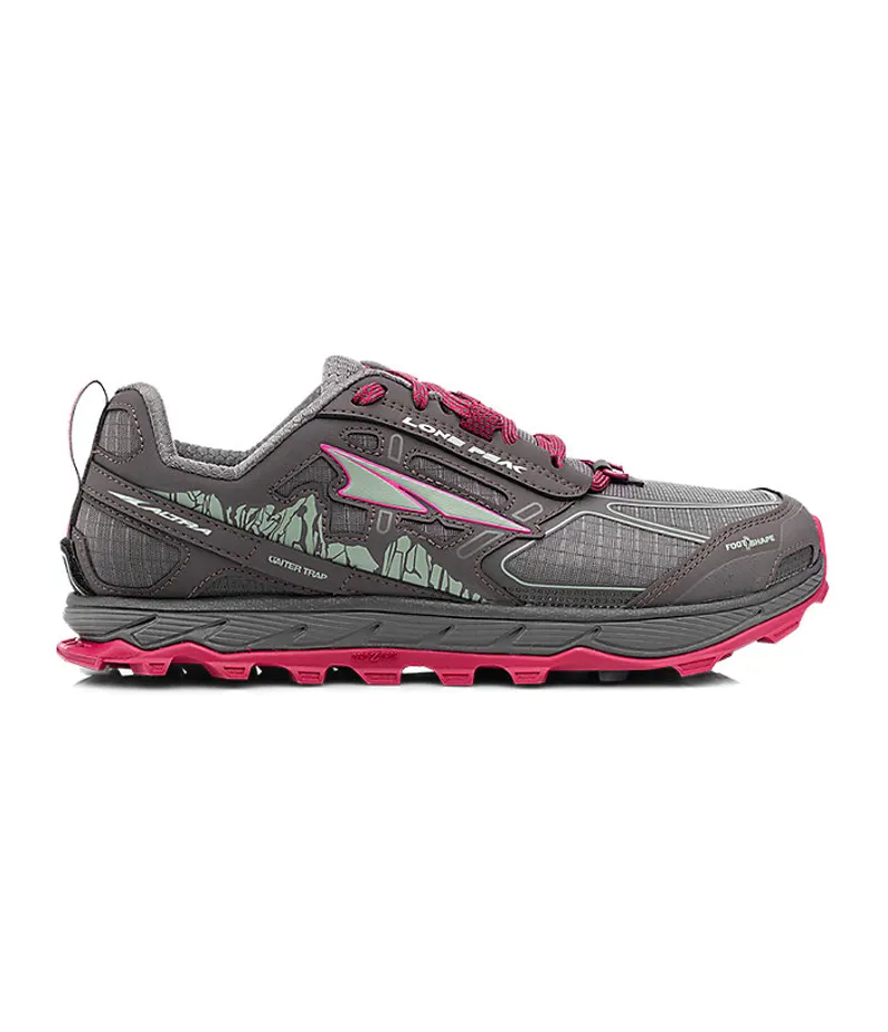 Altra Lone Peak 4 Womens trail running shoe in Raspberry